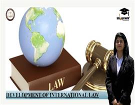 DEVELOPMENT OF INTERNATIONAL LAW