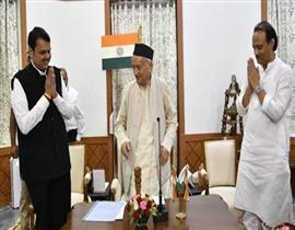 Devendra Fadnavis takes oath for second term; BJP-NCP forms government