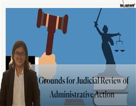 GROUNDS FOR JUDICIAL REVIEW OF ADMINISTRATIVE ACTION