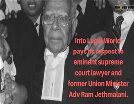 Jethmalani passed away at 95 leaving his Work as Inspiration for Legal Fraternity: Read Story