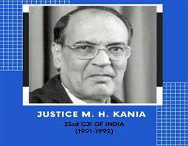 Know Your 23rd CJI: Hon’ble Mr. Justice Madhukar Hiralal Kania