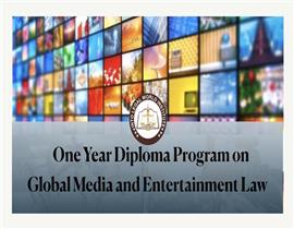 One Year Diploma Program on Global Media and Entertainment Law