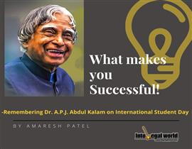 What makes you successful: Remembering Dr. A.P.J. Abdul Kalam on International Student Day